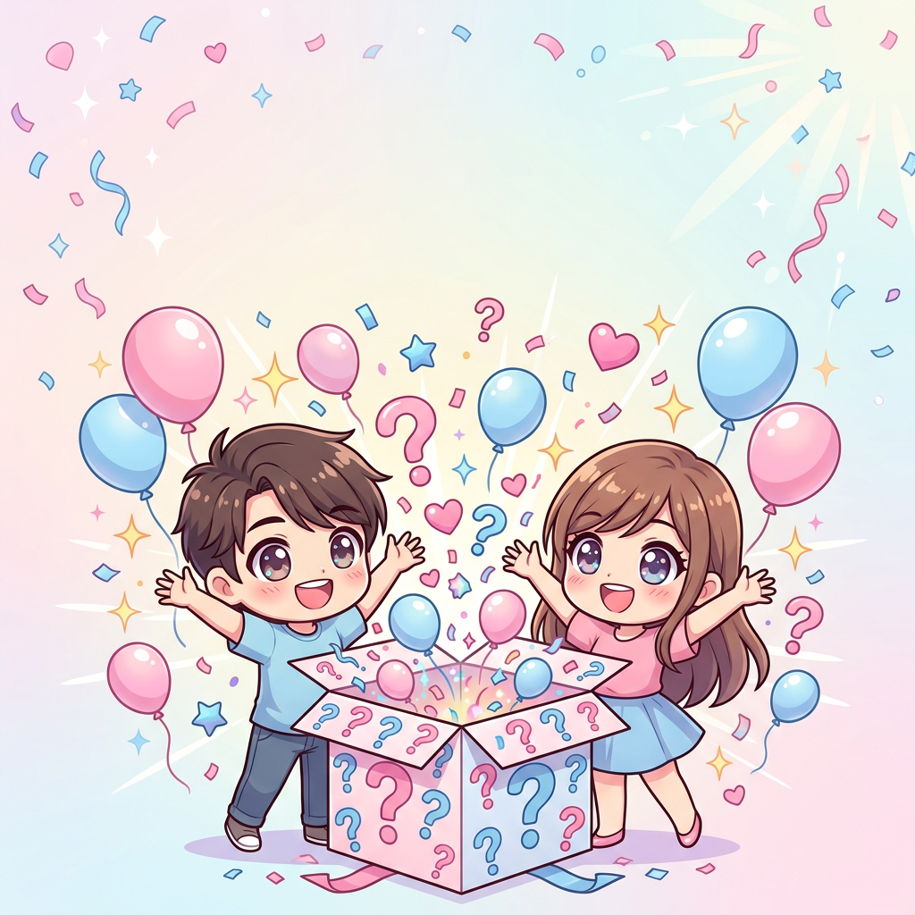 Gender Reveal Party Chibi preview