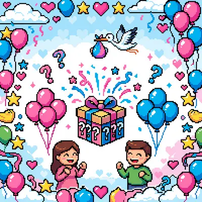 Gender Reveal Party 8-Bit Classic preview