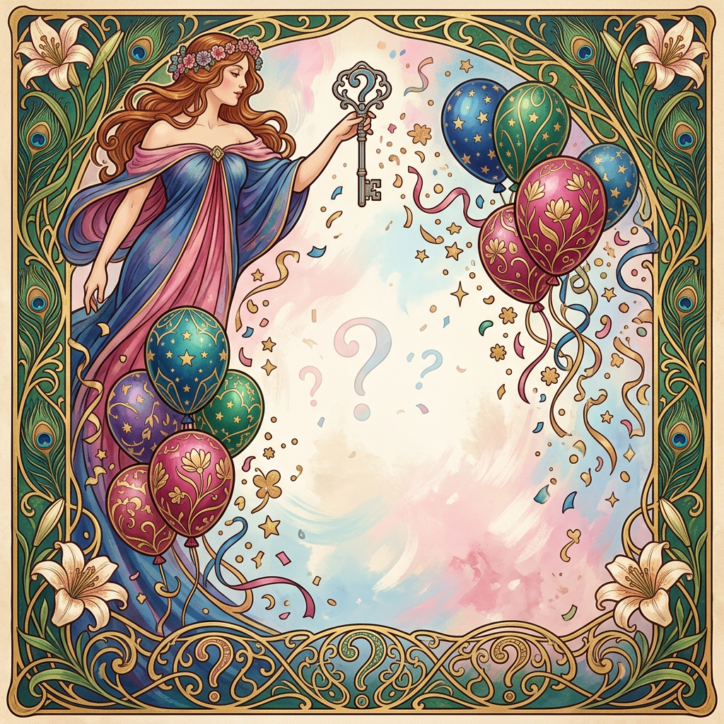 Gender Reveal Party Art Nouveau preview