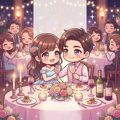 Rehearsal Dinner Chibi preview