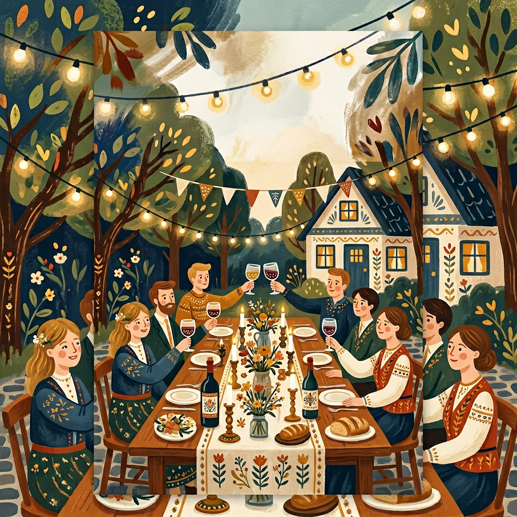 Rehearsal Dinner Folk Art preview