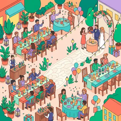 Rehearsal Dinner Isometric preview