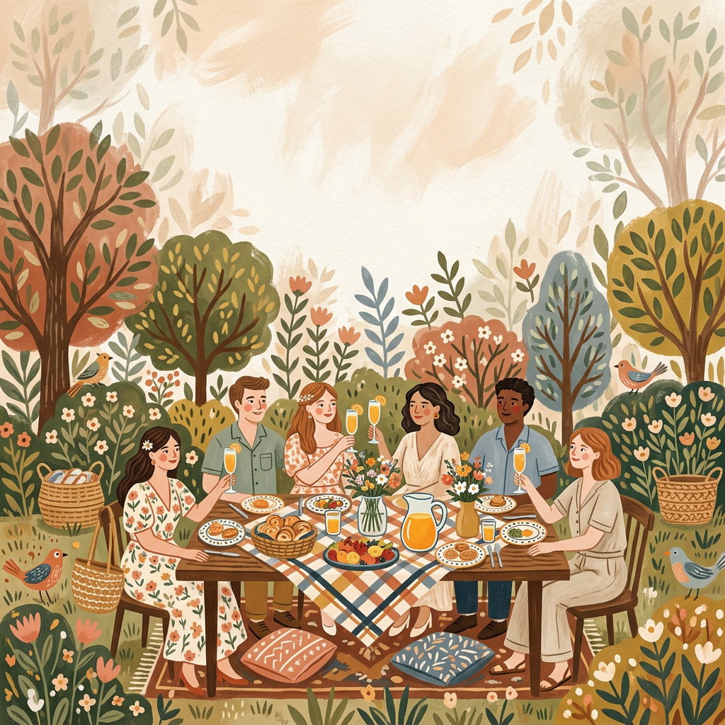 Wedding Brunch Folk Art preview
