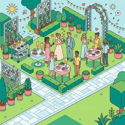 Wedding Brunch Isometric preview