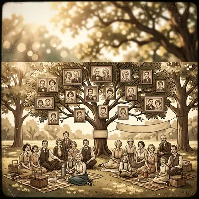 Family Reunion Sepia Nostalgia preview