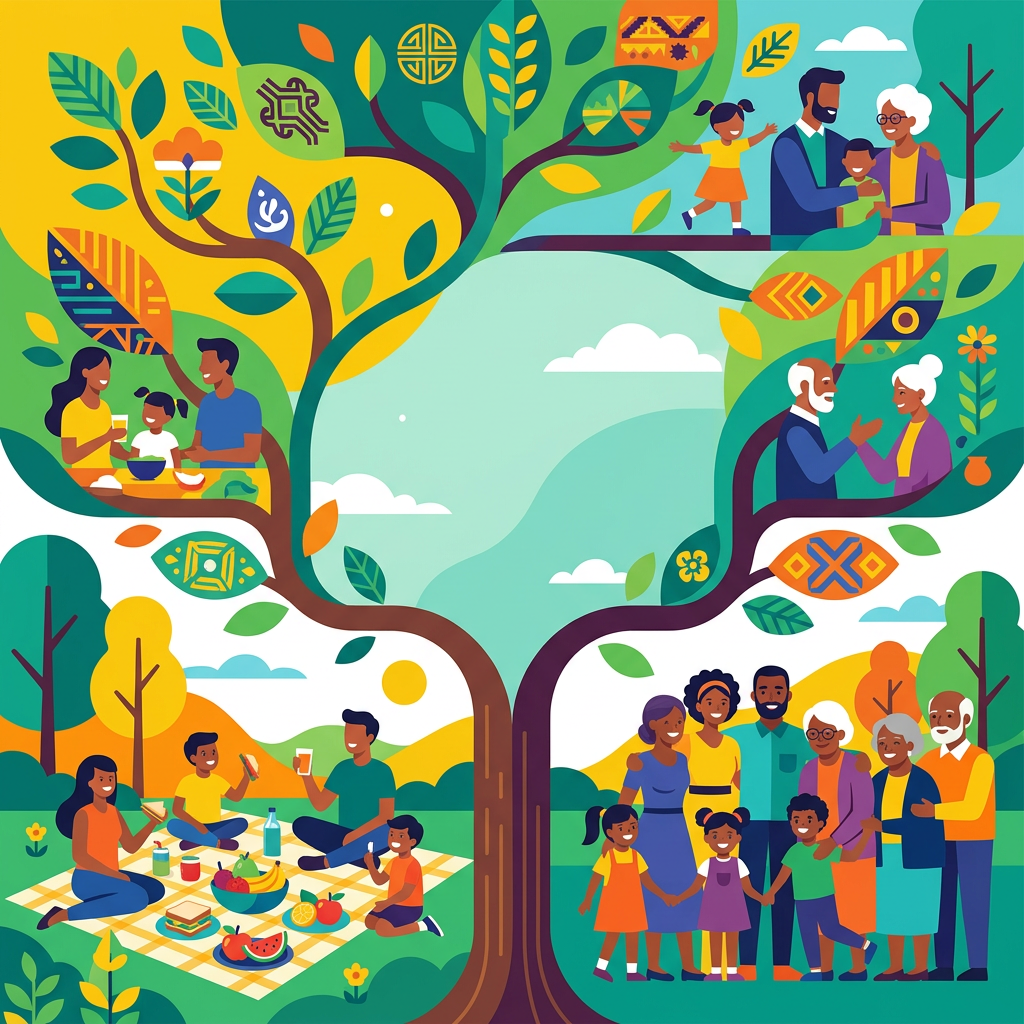 Family Reunion Flat Design preview