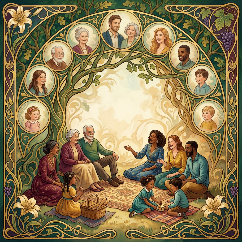 Family Reunion Art Nouveau preview