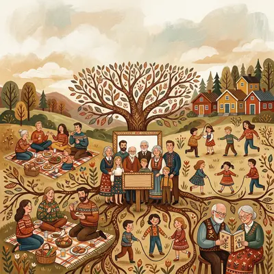 Family Reunion Folk Art preview