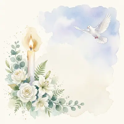 Memorial Service Watercolor Garden preview