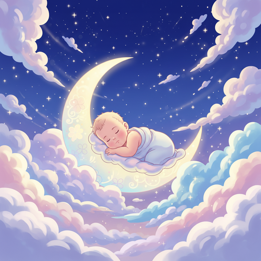 Sleeping Moon Baby preview