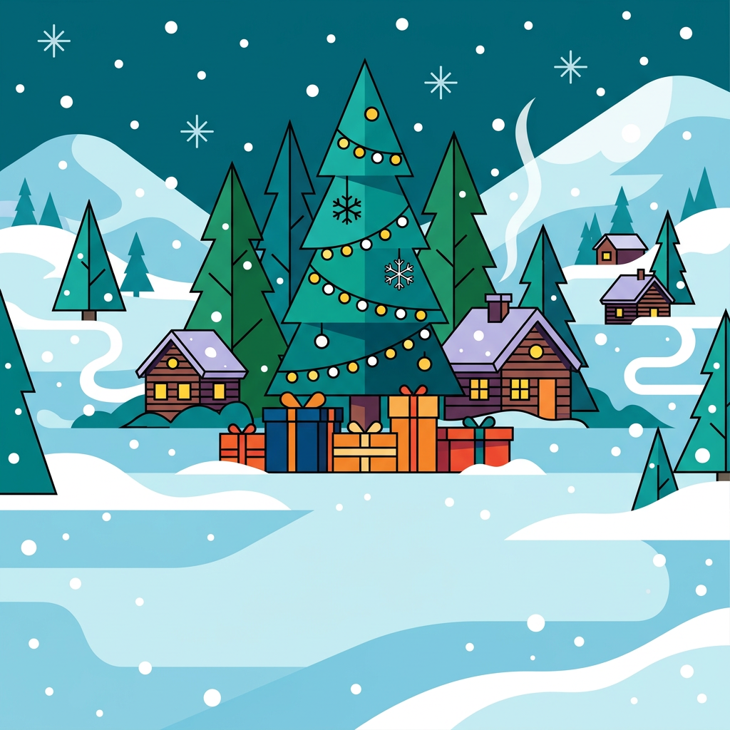 Holiday Season Flat Design preview