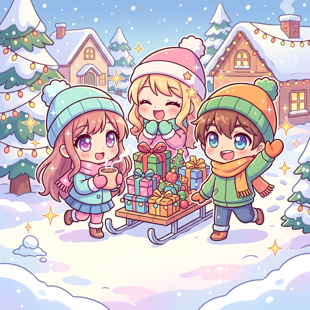 Holiday Season Chibi preview