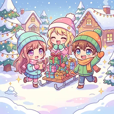 Holiday Season Chibi preview
