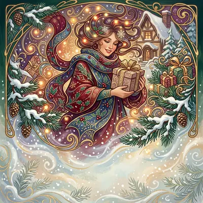 Holiday Season Art Nouveau preview