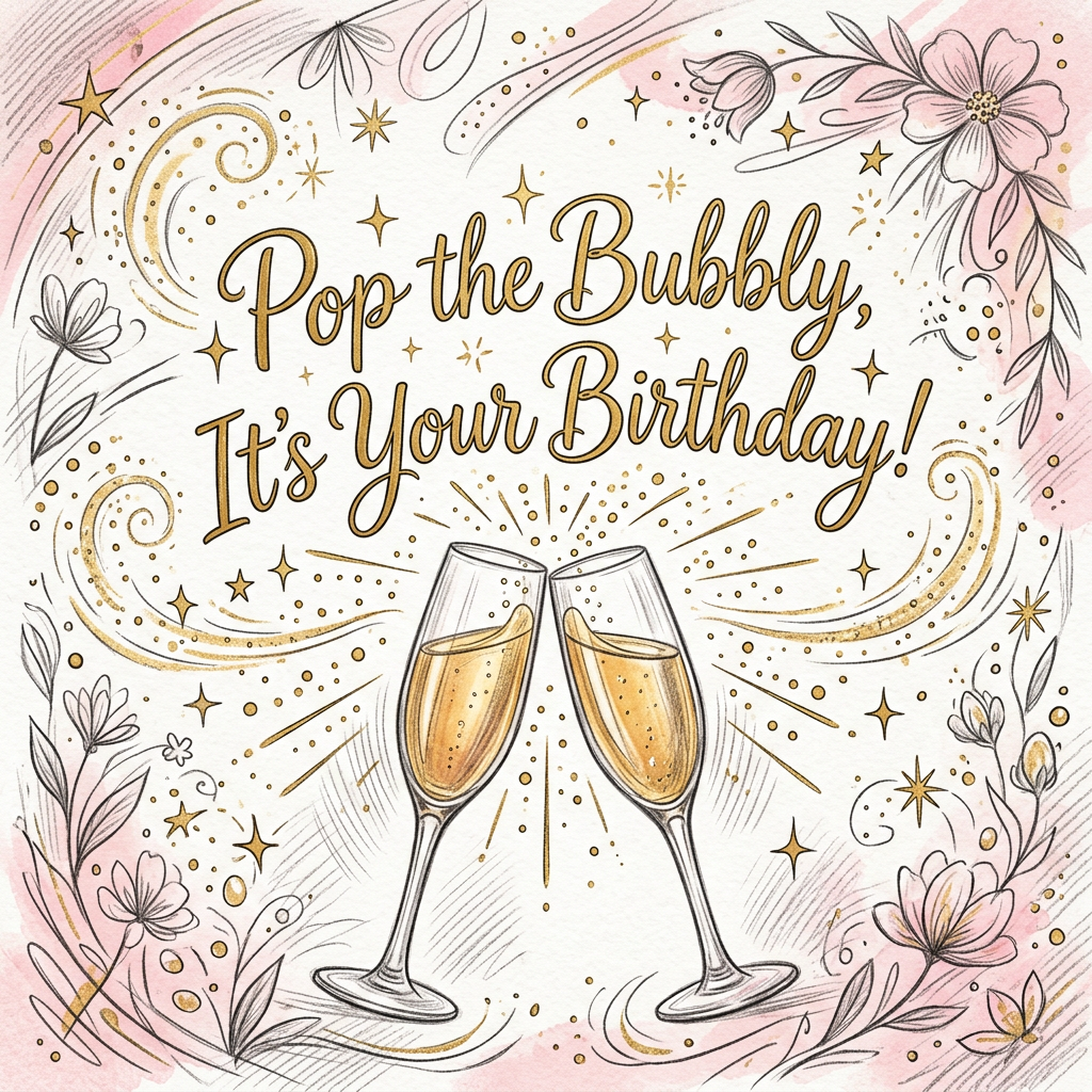 Birthday for Her Champagne Toast preview