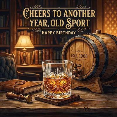 Birthday for Him Whiskey Toast preview