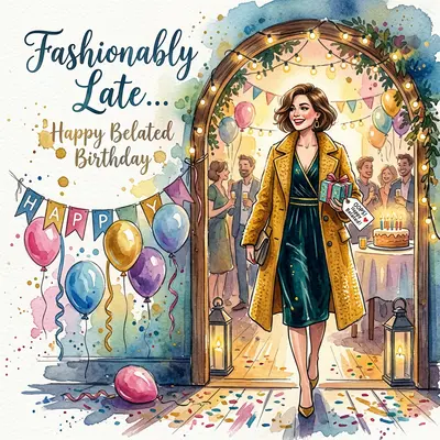 Belated Birthday Fashionably Late preview