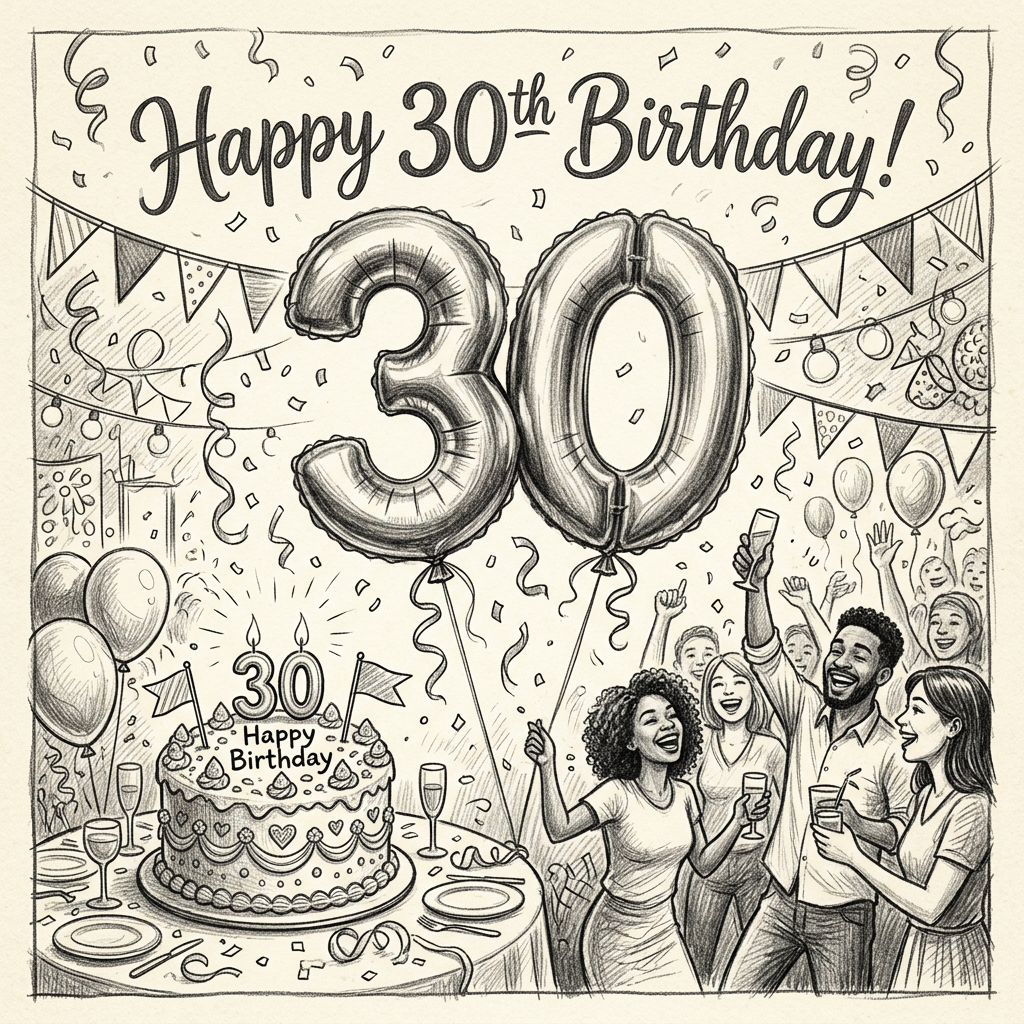 30th Birthday Party Balloons preview