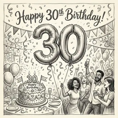 30th Birthday Party Balloons preview