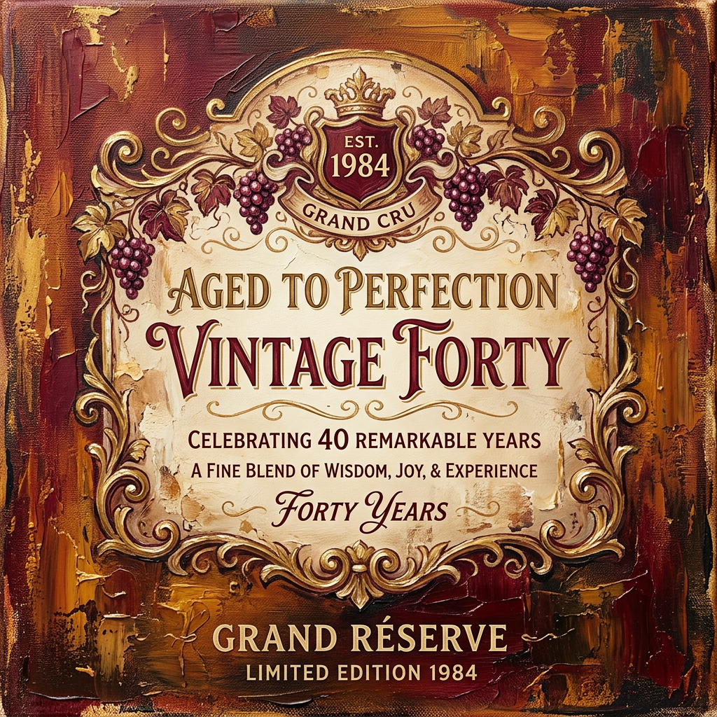 40th Birthday Vintage Year preview