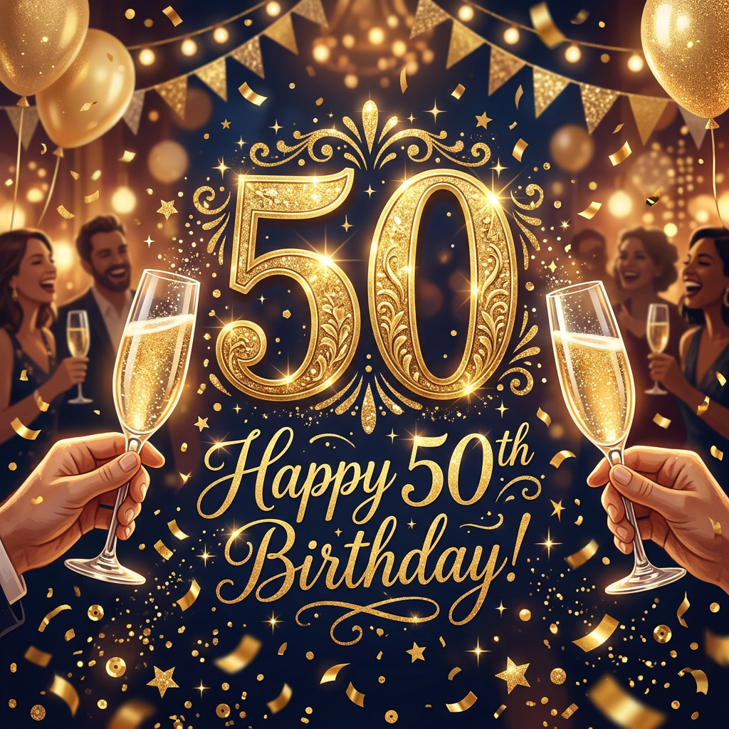 50th Birthday Golden Milestone preview