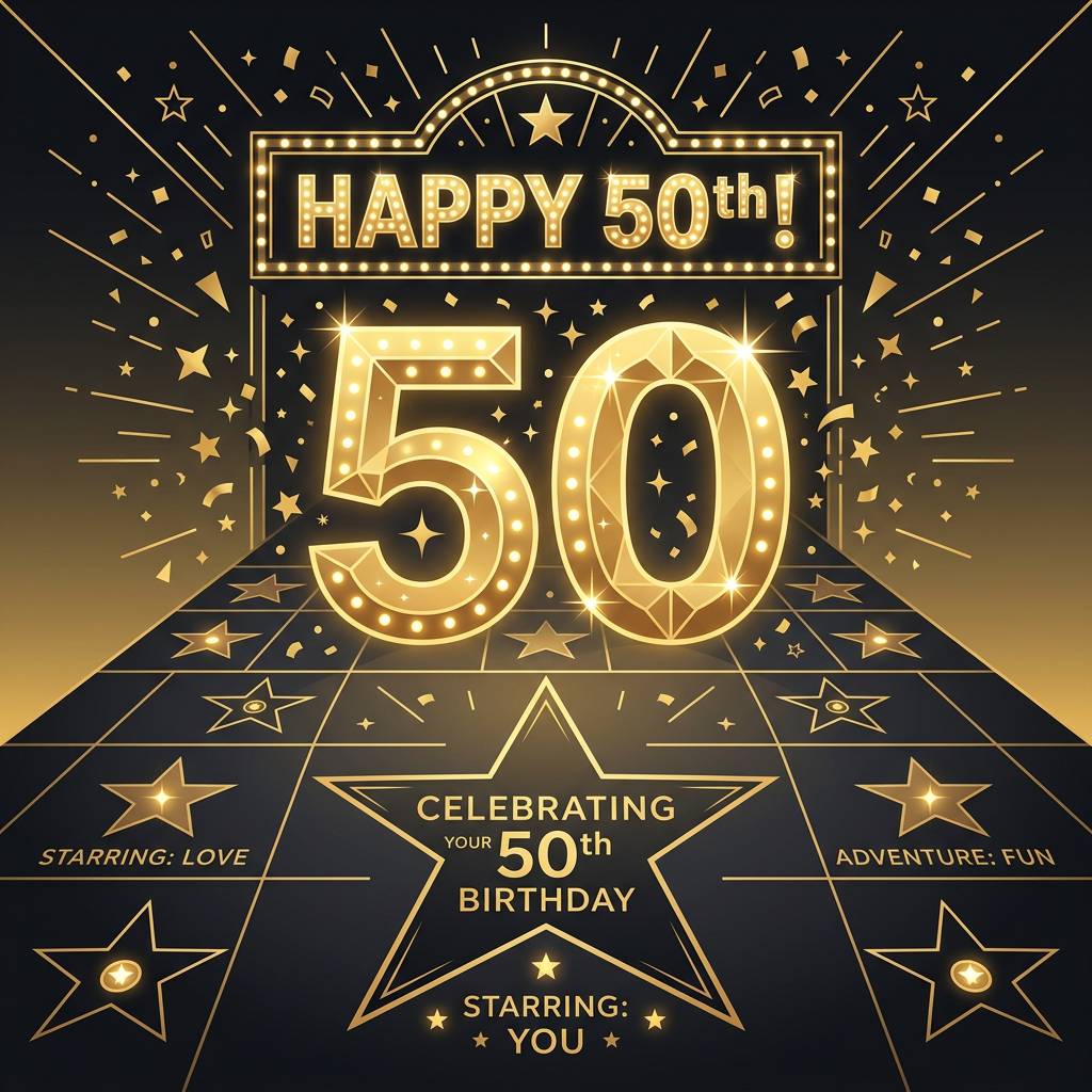 50th Birthday Milestone Star preview