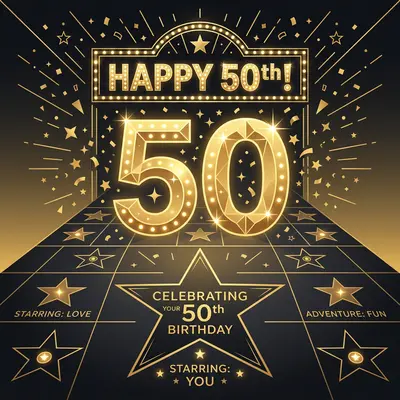 50th Birthday Milestone Star preview