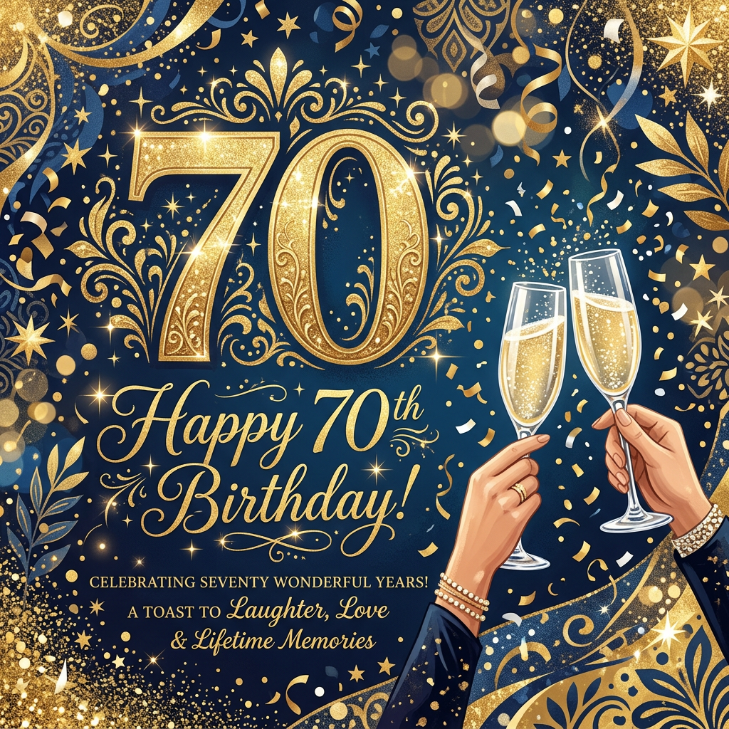 70th Birthday Golden Milestone preview