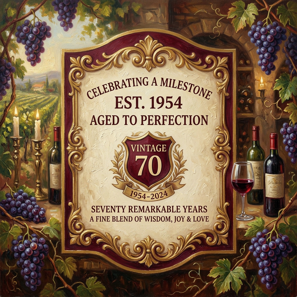 70th Birthday Vintage Year preview