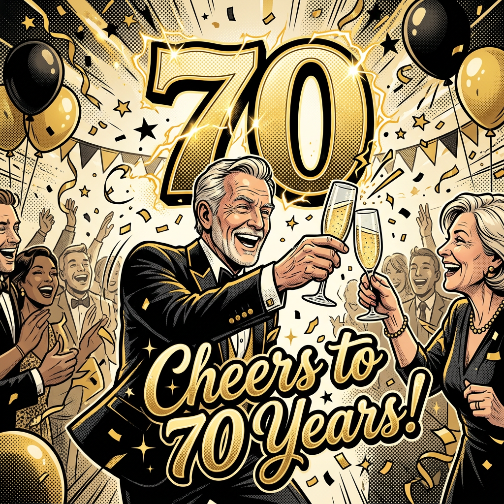 70th Birthday Cheers preview