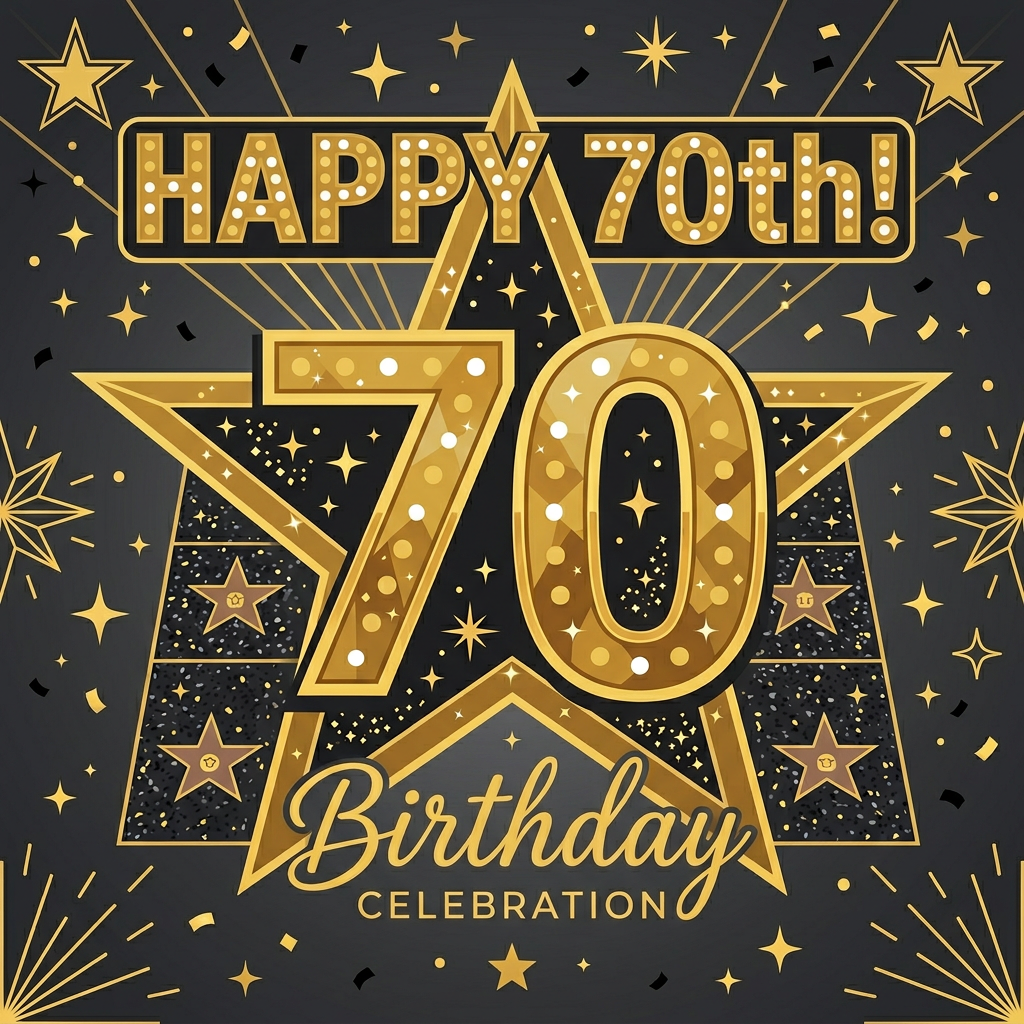 70th Birthday Milestone Star preview