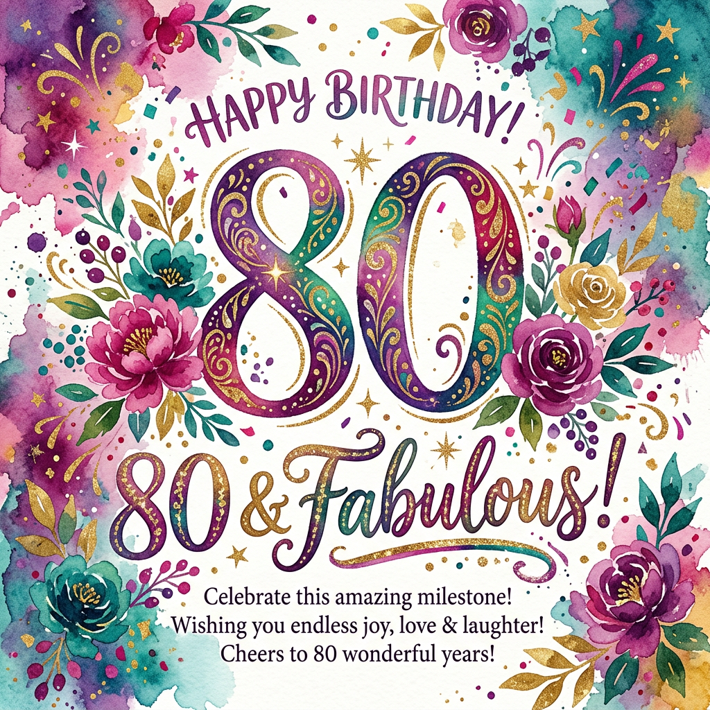 80th Birthday Fabulous preview