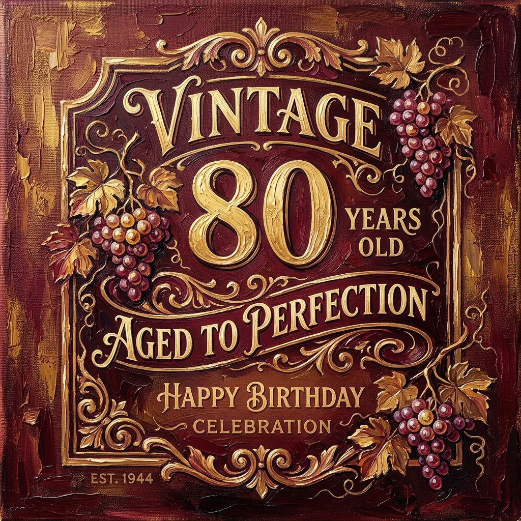 80th Birthday Vintage Year preview