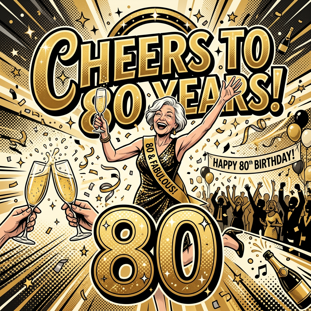 80th Birthday Cheers preview