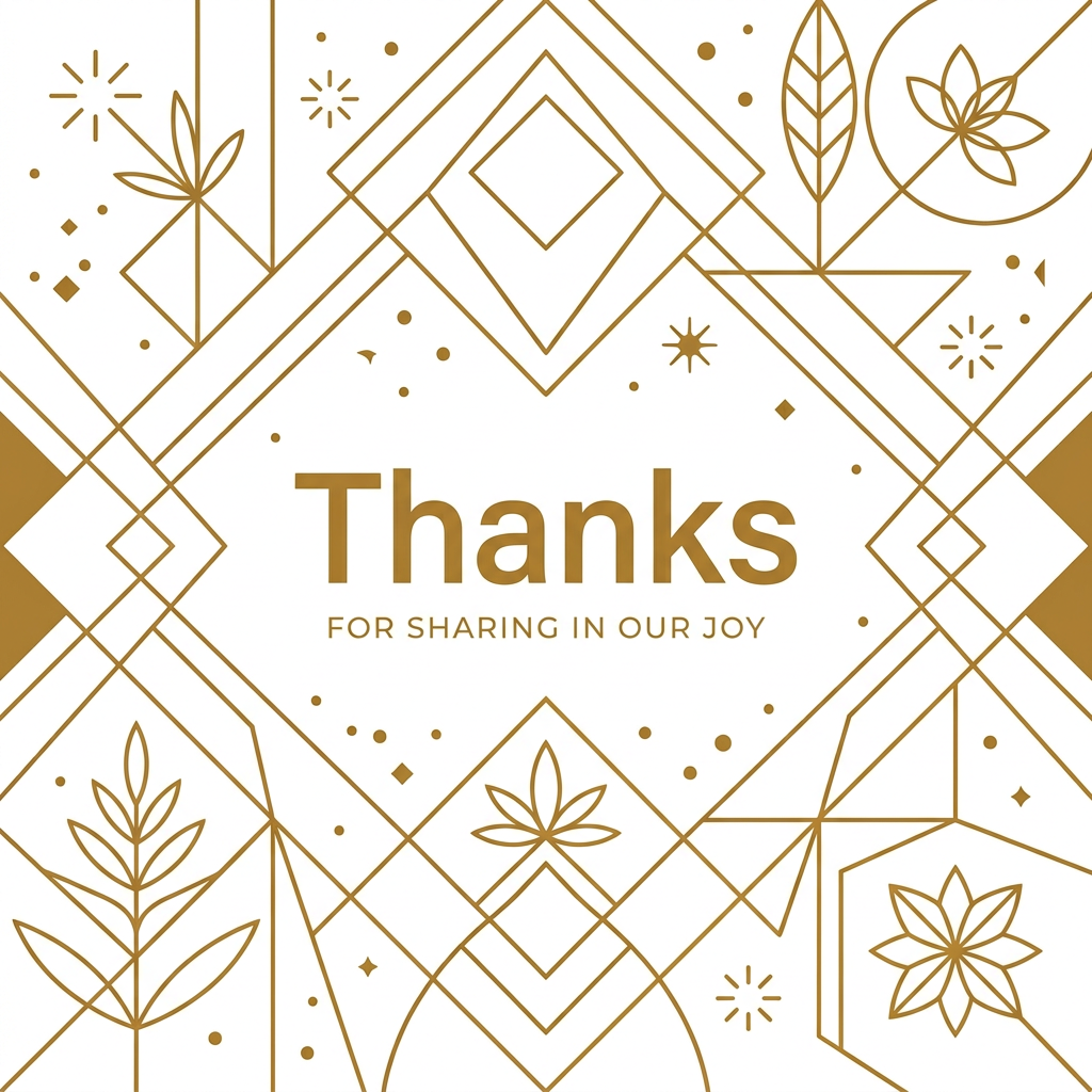 Wedding Thank You Modern preview