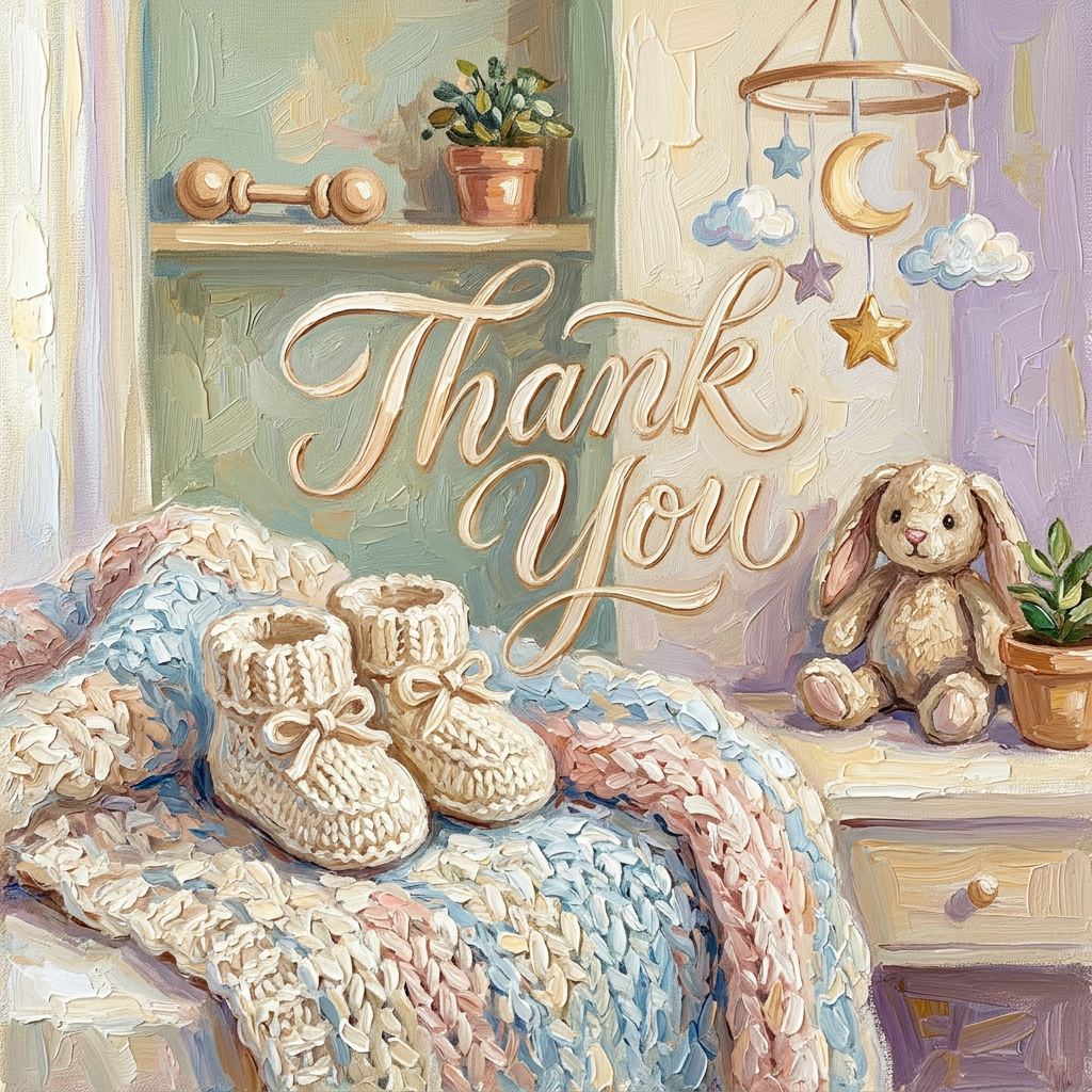 Baby Shower Thank You Booties preview