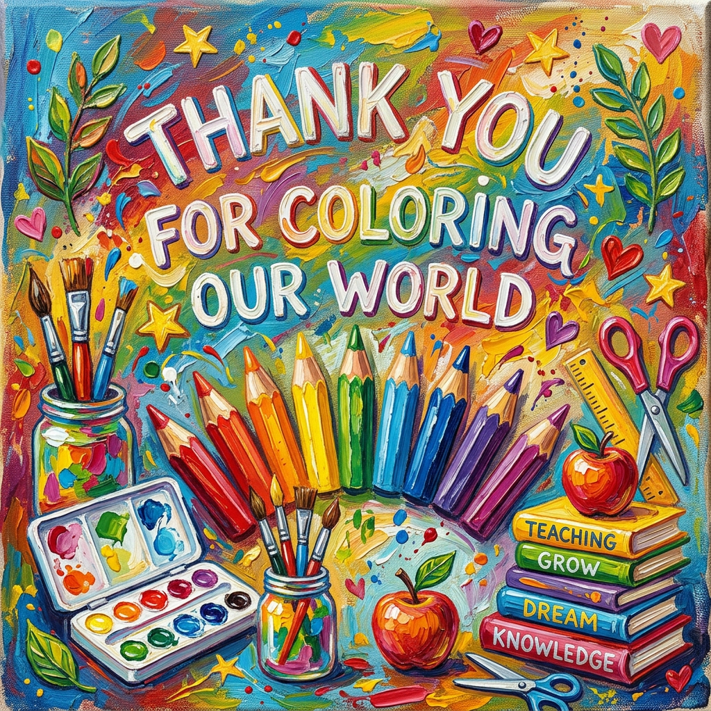 Teacher Thank You Pencil Art preview