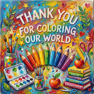 Teacher Thank You Pencil Art preview