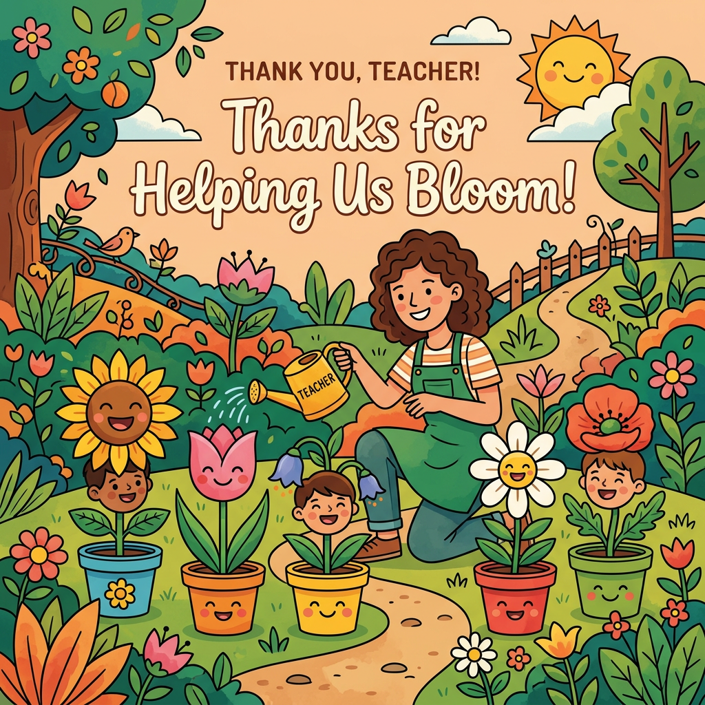 Teacher Thank You Garden Grow preview