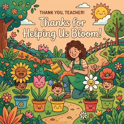 Teacher Thank You Garden Grow preview