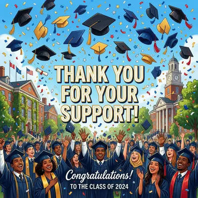 Graduation Thank You Cap Toss preview