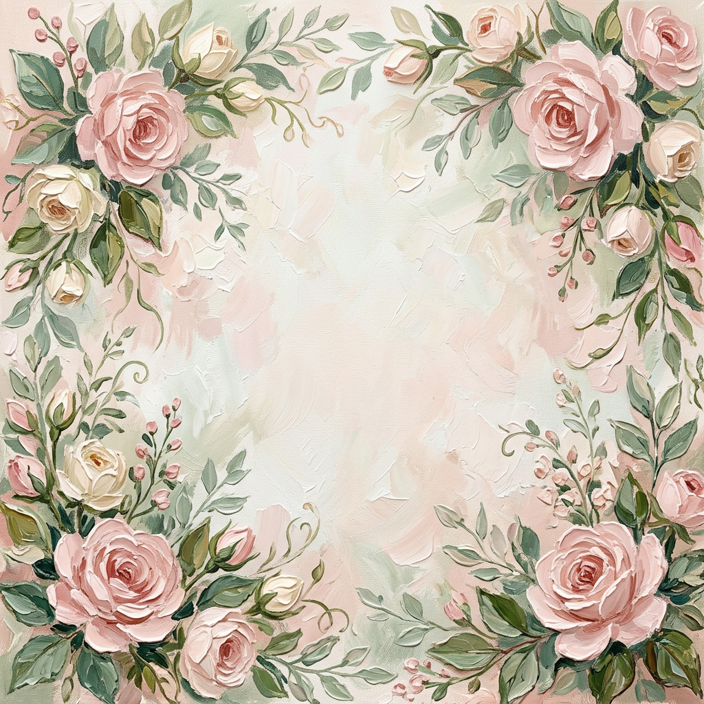 Save the Date Floral Frame preview