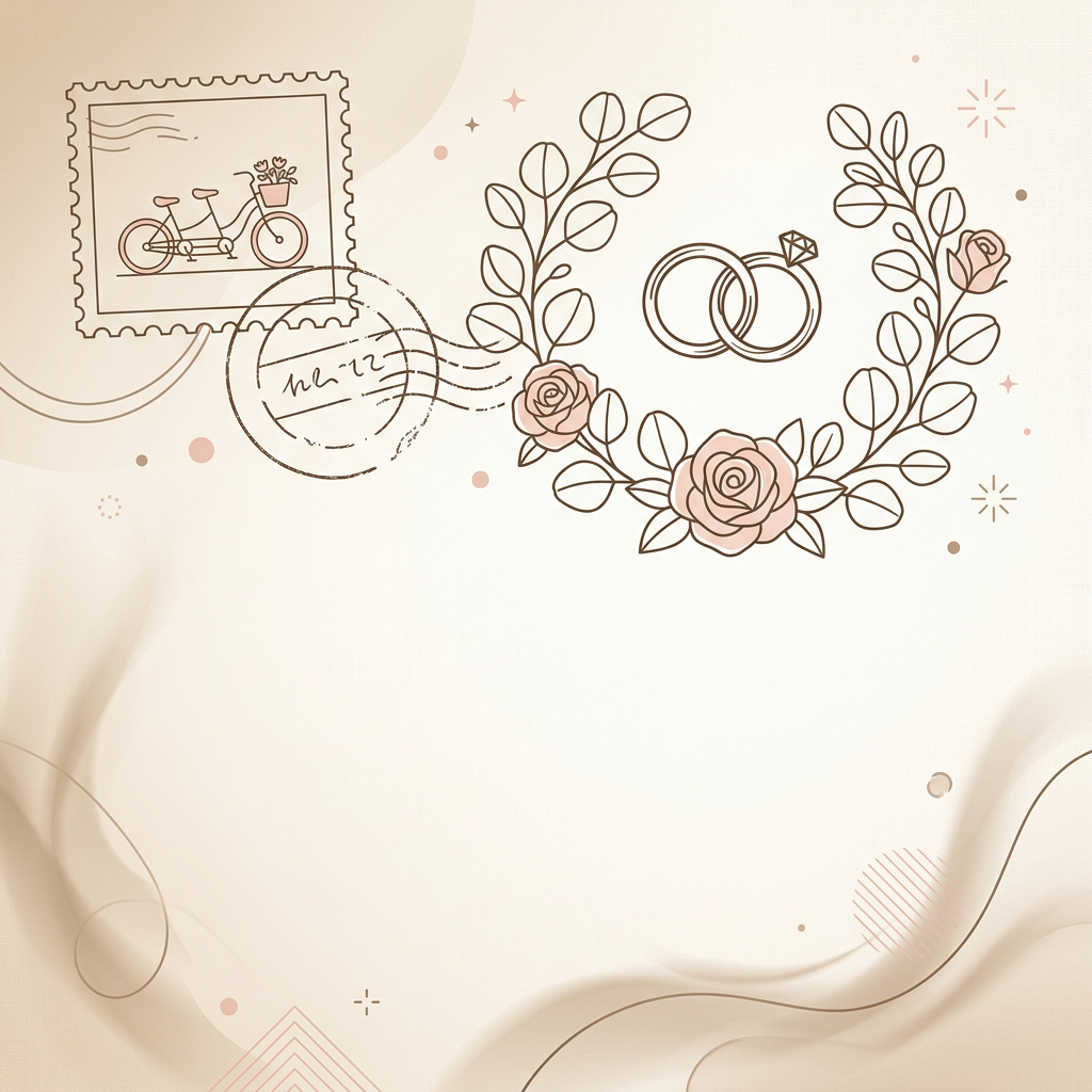 Save the Date Vintage Postcard preview