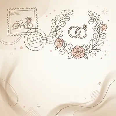 Save the Date Vintage Postcard preview