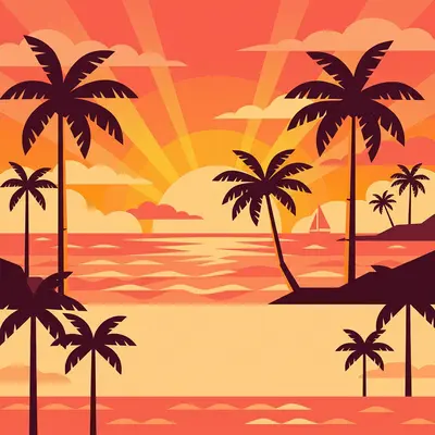 Destination Wedding Tropical Sunset preview