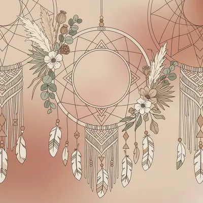 Rustic Wedding Boho Feathers preview