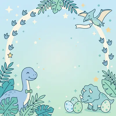 Baby Boy Shower Dinosaur preview