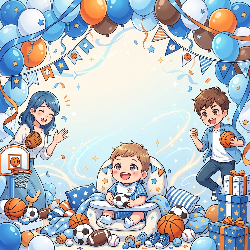 Baby Boy Shower Sports preview