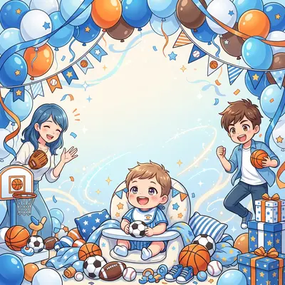 Baby Boy Shower Sports preview