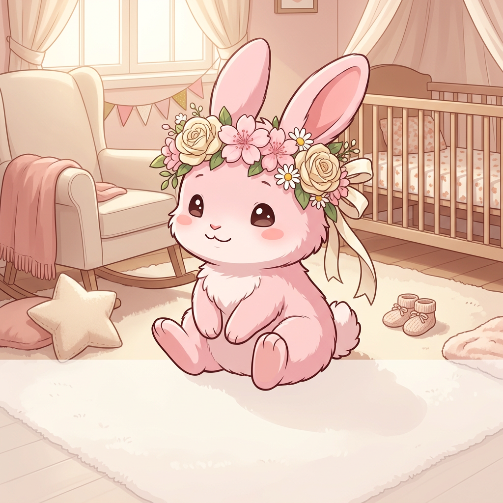 Baby Girl Shower Bunny Pink preview